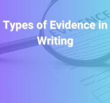 types of evidence in writing