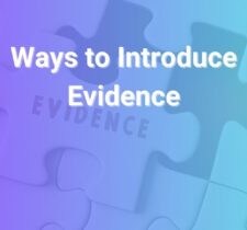 ways to introduce evidence